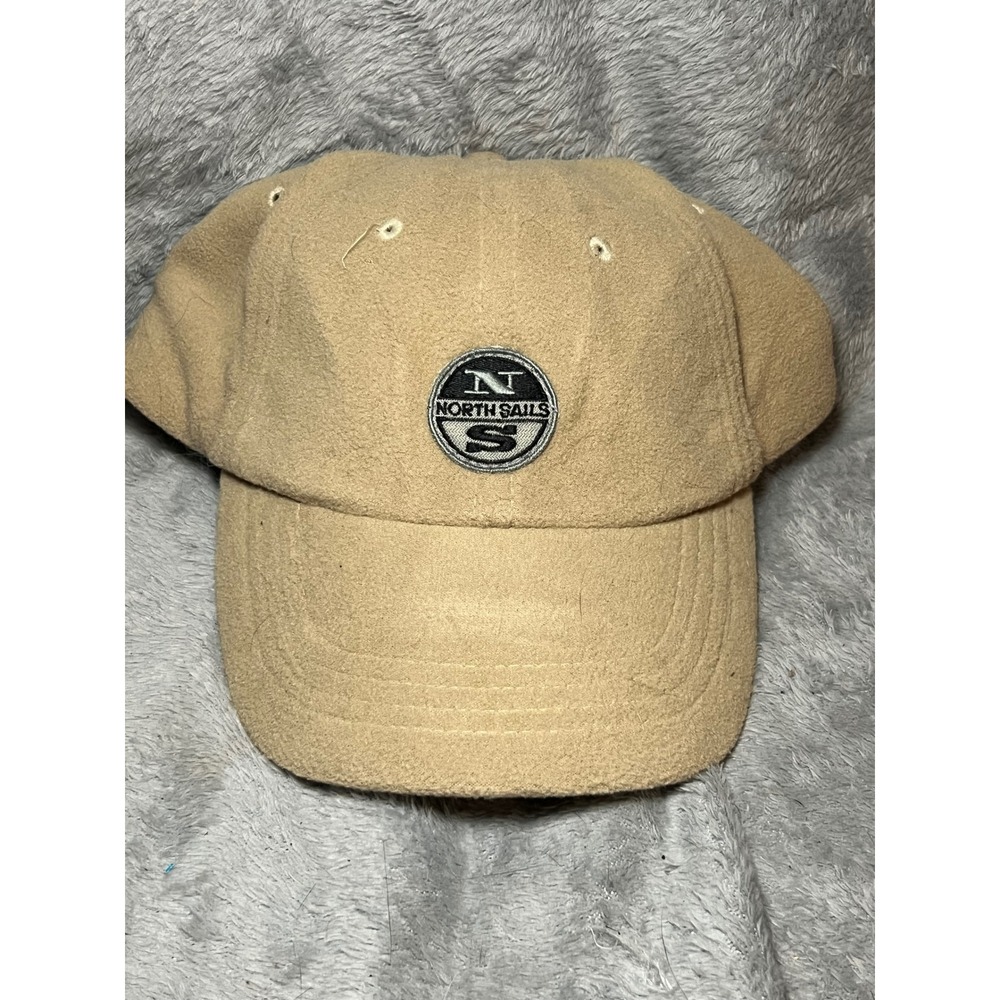 North Sails Wool Hat Baseball Cap Adjustable Strapback Tan‎